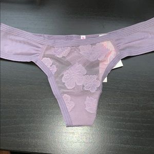 Purple PINK thong